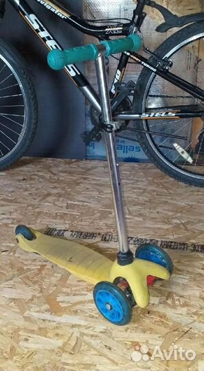 Самокат детский колеса светятся