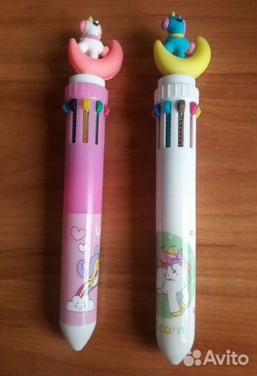 Ручка шариковая, 10 цветов