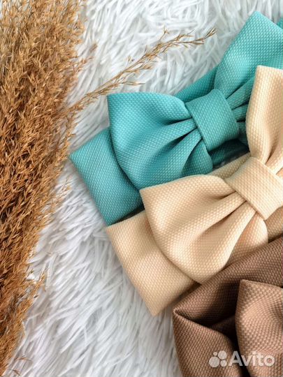 Повязка на голову с бантом