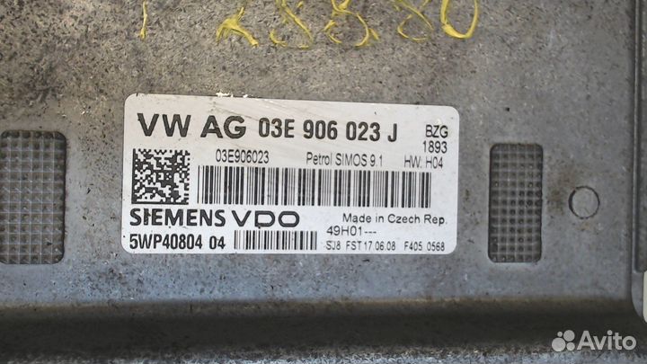 Блок управления двигателем Skoda Roomster, 2009