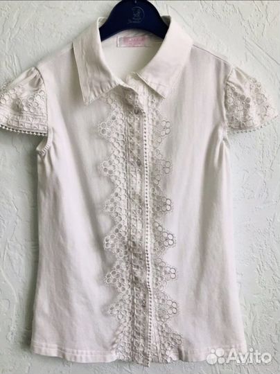 Школьная блузка для девочки colabear, mango 128