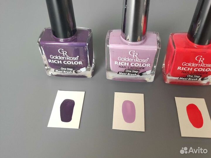 Лаки для ногтей Golden Rose Rich Color пакетом