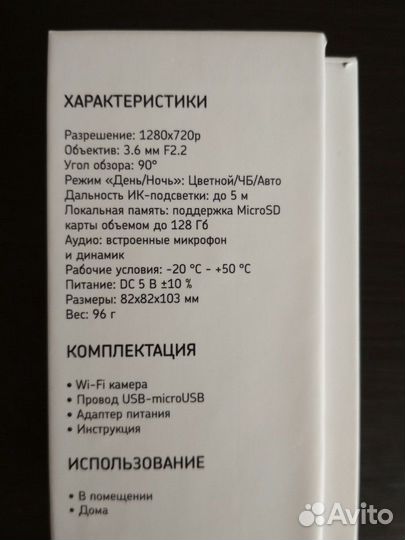 Камера внутри домовая