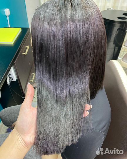 Ботокс волос, Кератиновое выпрямление