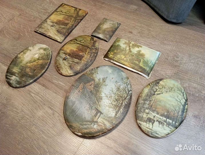 Винтажные старинные шелкографии. 80е годы Египет