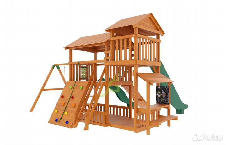 Игровая площадка деревянная 