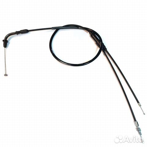 Трос газа двойной карбюратора PZ30 с уск с изгибом