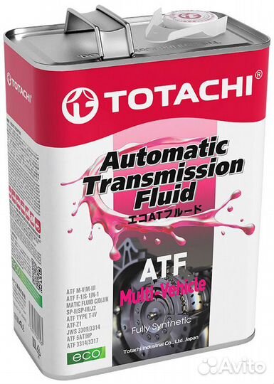 Totachi ATF multi-vehicle 4л синтетика