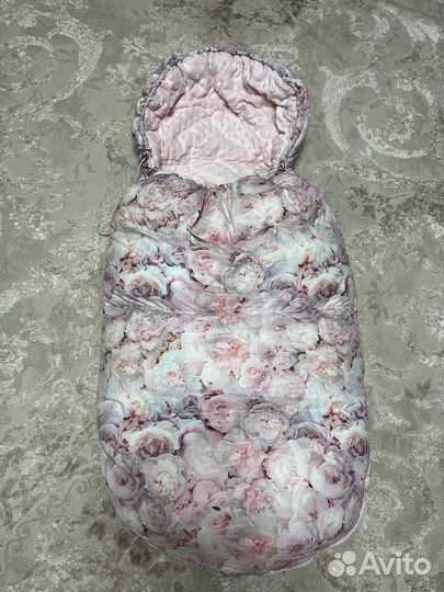 Конверт зимний для девочки