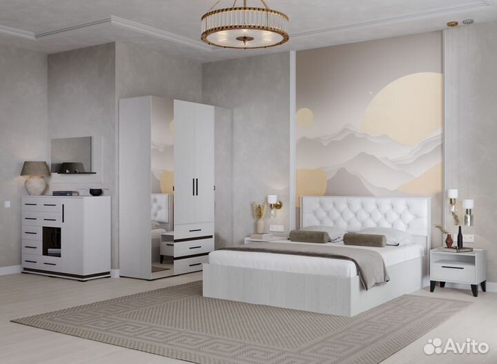 Зеркало с полкой современное