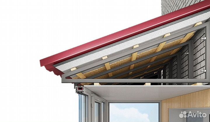 Крыша для балкона