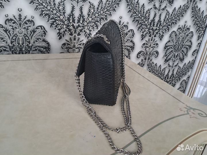 Сумка женская натуральная кожа бу питон кожа