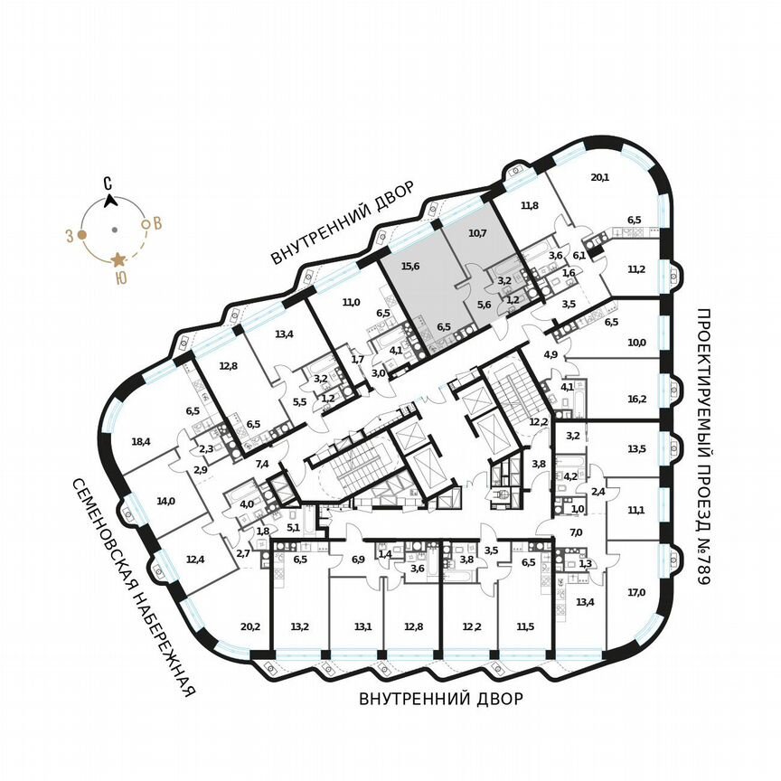 2-к. квартира, 42,8 м², 25/28 эт.