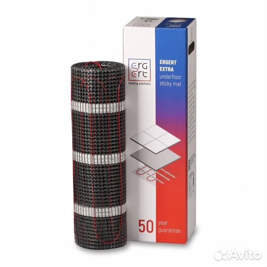 Нагревательный мат (теплый пол) Erget extra
