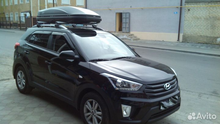 Автобокс на крышу Магнум 420 чёрный