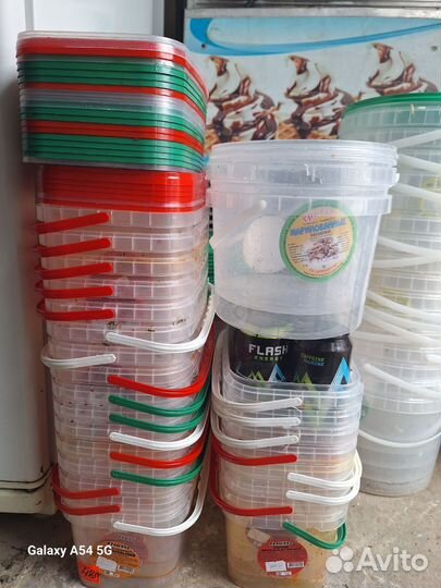 Пластиковые ведра с крышкой 5 л, 3л