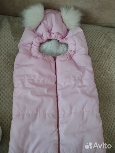 Конверт на выписку зимний для девочки