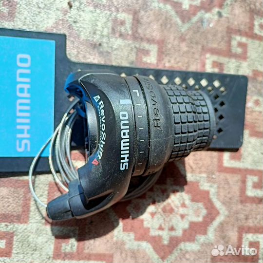 Шифтер shimano Tourney RS35, лев, 6ск, 2050мм