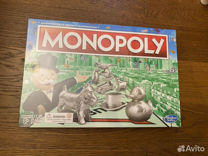 Монополия Hasbro, оригинал, новая, в пленке