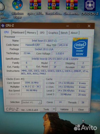 Процессор Xeon E5 2697v3