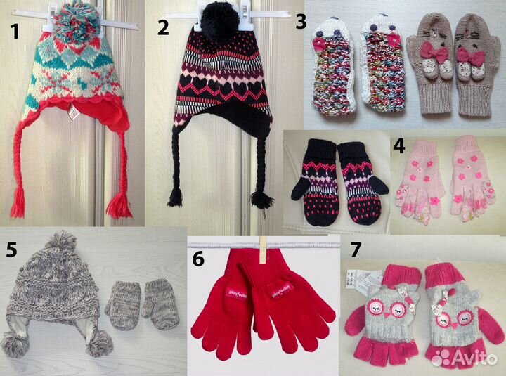 Шапки, шарфы, перчатки, панамы, кепки, шляпы