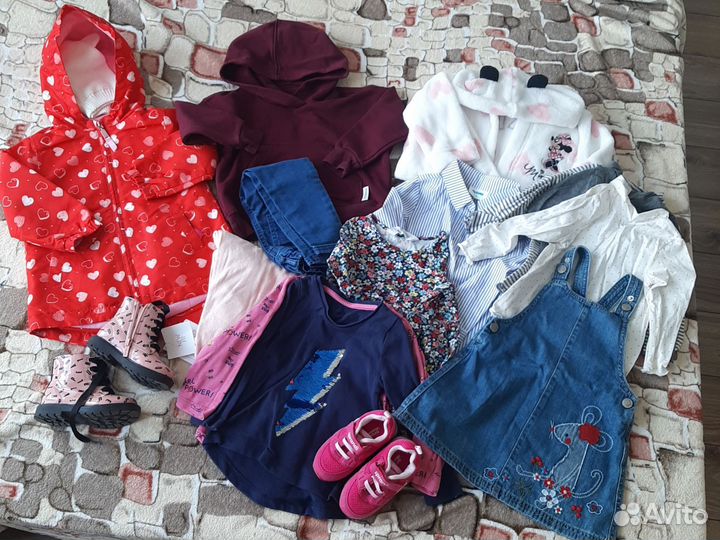 Вещи пакетом на девочку 86-92 (ранняя осень)