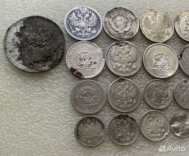 Монеты серебро СССР и царские