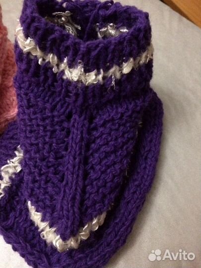 Вязаные носки следики