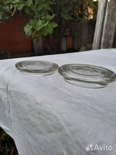 Крышки стеклянные для банок, СССР