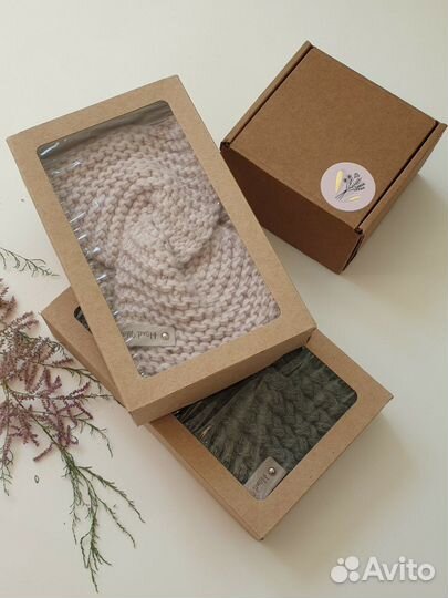 Повязка на голову вязаная