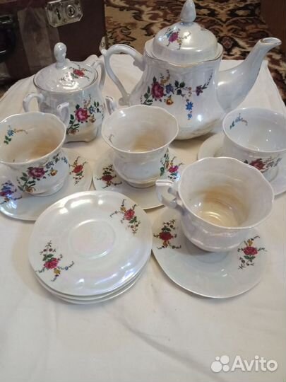 Чайный сервиз СССР Рижский фарфоровый завод