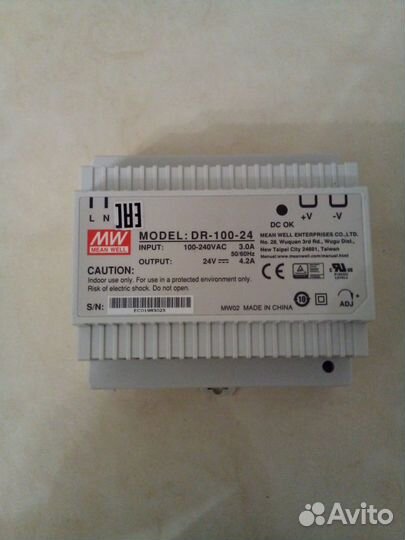 Блoк питания DR-100-24 нa DIN-peйку
