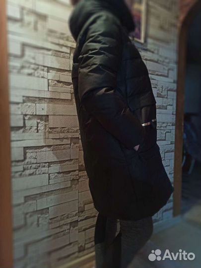 Пуховик женский зимний 54 размер очень тёплый