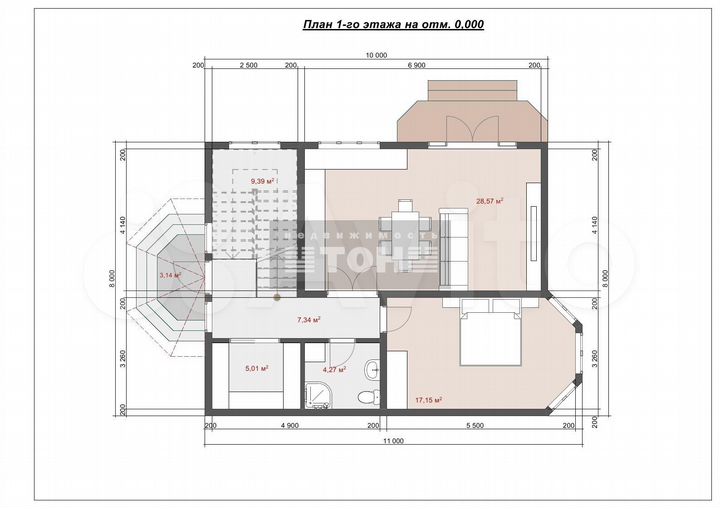 Дом 226 м² на участке 3 сот.