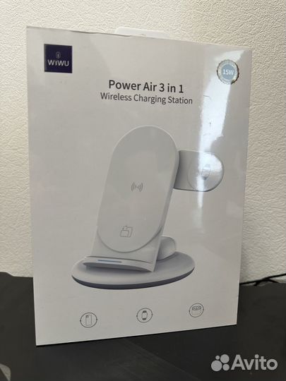 Wiwu беспроводная зарядка 3в1 докстанция