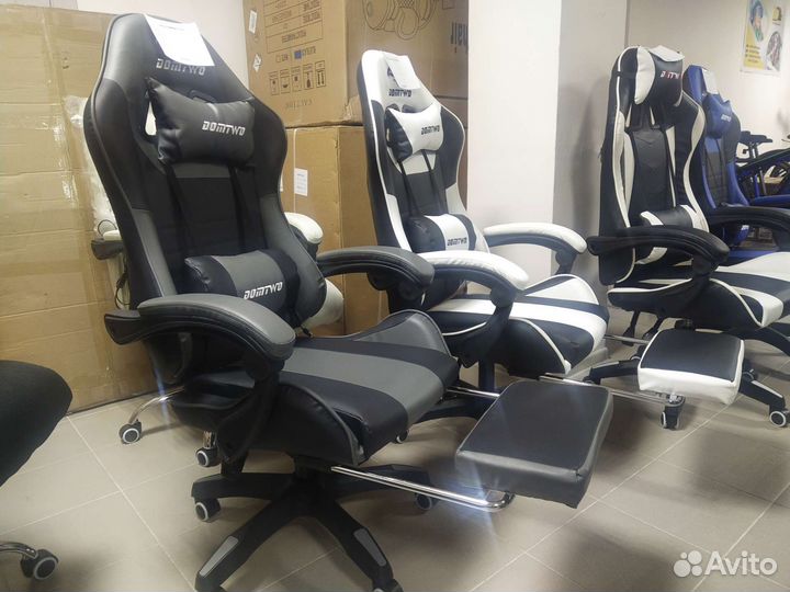 Игровые кресла новые подставка,5 расцветок