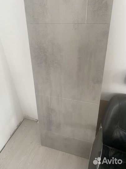 Дверь межкомнатная абстракция бетон светлый новая