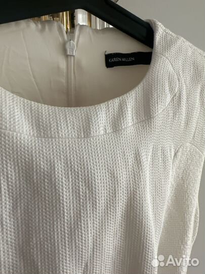 Платье белое мини