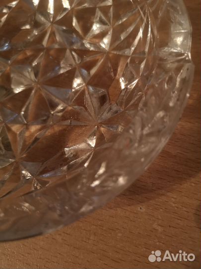 Хрустальная пепельница. СССР. Редкая