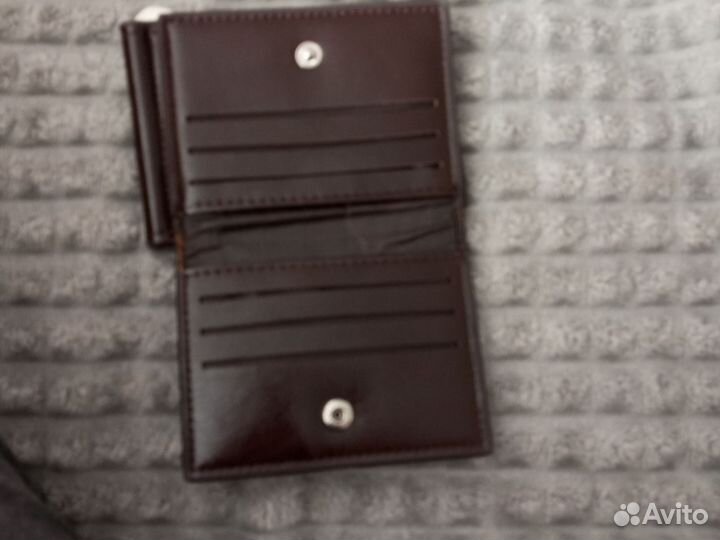 Кошелек-визитница мужской кожаный новый