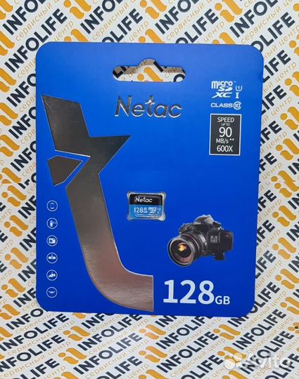 Карта памяти Netac Micro sdxc 128Гб P500