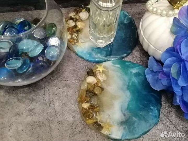 Подстаканники из эпоксидной смолы