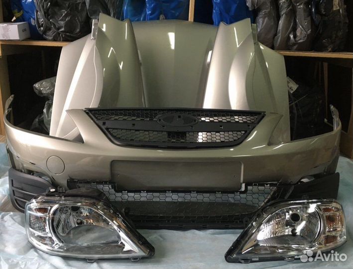 Капот бампер крыло фара лада ларгус В цвет бежевый