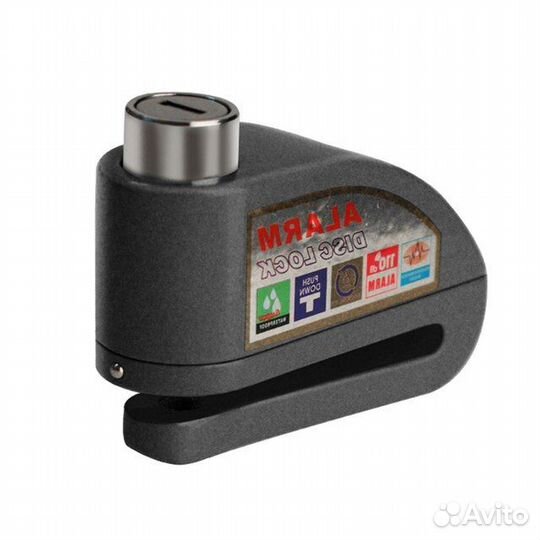 Замок на тормозной диск мотоцикла с сиреной