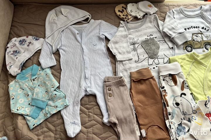Брендовая одежда для новорожденного мальчика 50-62