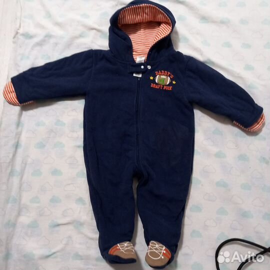 Зимний комбинезон 86 для девочки (вещи пакетом)
