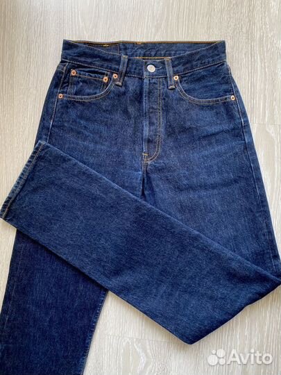 Синие прямые джинсы Levi's 501
