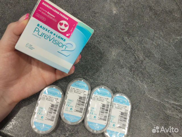 Bausch+lomb pure vision 2 контактные линзы +2,5