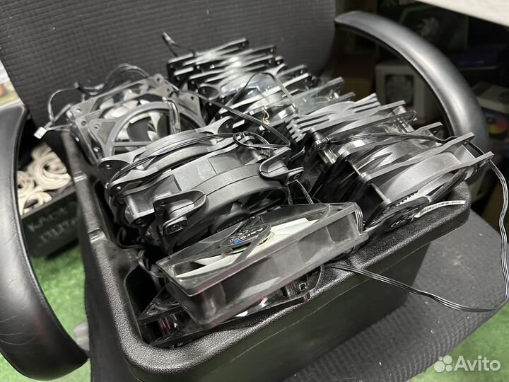 Лот вентиляторы для пк 120 мм (около 50 шт)