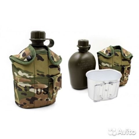 Фляга с котелком и чехлом образца нато